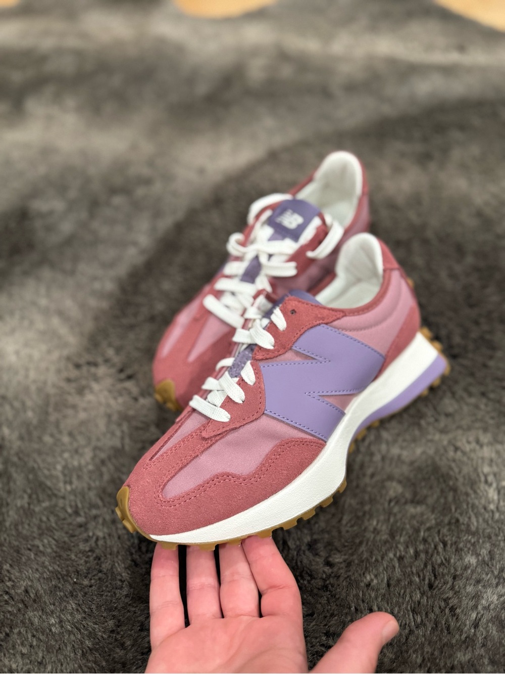 New Balance Women's Rose Pink & Lavender Retro Runner Sneakers